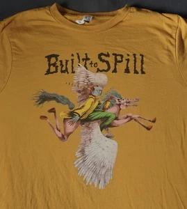 Camisa Built to Spill Para Hombre Grande Amarilla Cuando el Viento Olvida Tu Nombre Banda Camiseta - Imagen 1 de 6