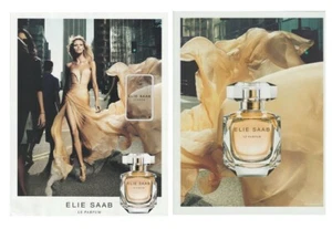 publicité papier glacé + patch - Le parfum d'Elie Saab recto verso N°2 - Picture 1 of 1