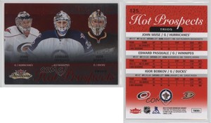 2013 Fleer Showcase Red Glow /27 John Muse Igor Bobkov Edward Pasquale Rookie RC