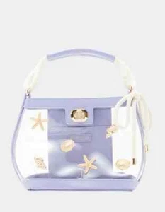 Betsey Johnson Seas The Day Summer Beach Purse Handbag Lilac NWT - Picture 1 of 5
