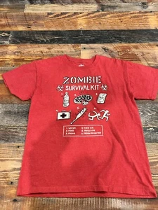 Hybrid T-Shirt rot Grafik Jungen Jugend Größe L - Bild 1 von 1