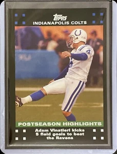 Adam Vinatieri - 2007 Topps Football - Postseason Highlights #439 - Bild 1 von 1