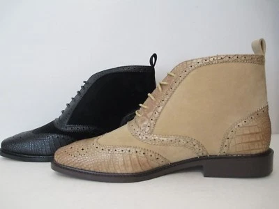 Antonio Cerrelli Hombres Punta de Ala Vestido Informal Botín Negro Marrón Taupe 8.5 - 12 Foto 1 de 2