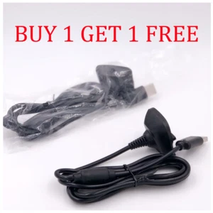 2PC For Xbox 360 Wireless Controller USB Charging Cable Replacement Charger - Picture 1 of 7