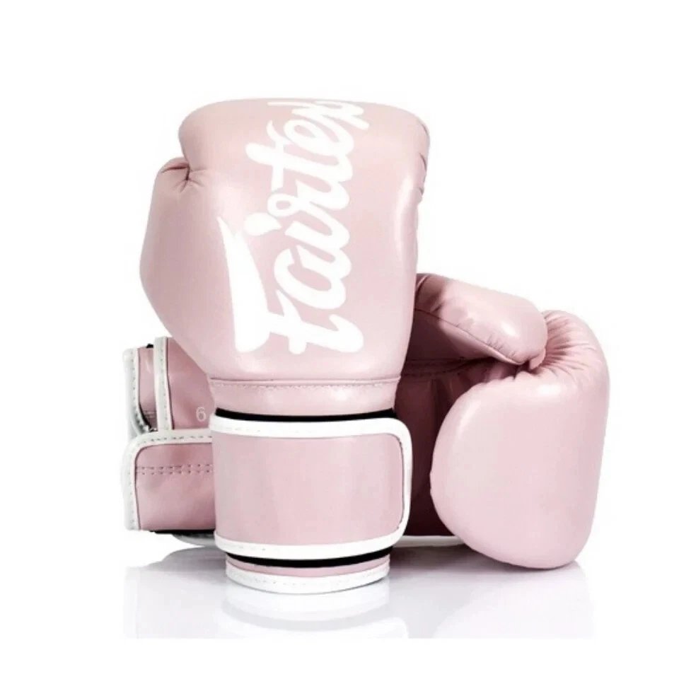 GUANTES DE BOXEO DE MICROFIBRA FAIRTEX ORIGINALES NUEVOS ROSA BEBÉ Foto 1 de 1
