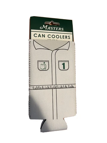 2023 Masters ~ Tall Can Cooler koozie Caddy Uniform ~ NWT set of 2 Cover