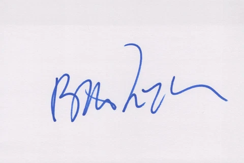 Bette Midler signed 4x6 index card Cover