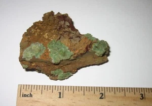 2,1" SCHÖNER SELTENER KLEINER NATÜRLICHER GROBER KUPRISCHER AUSTINIT KRISTALL CLUSTER 38g *2 - Bild 1 von 5