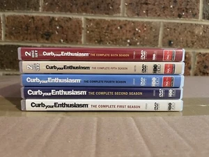 Curb Your Enthusiasm DVD Seasons 1, 2, 4, 5, 6 - Free Postage - Picture 1 of 2