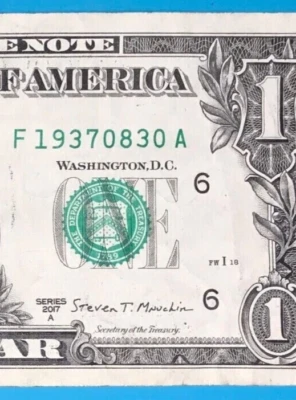 1937 August 30 : F 19370830 A BIRTHDAY Note $1 One Dollar Bill - Image 1 of 3