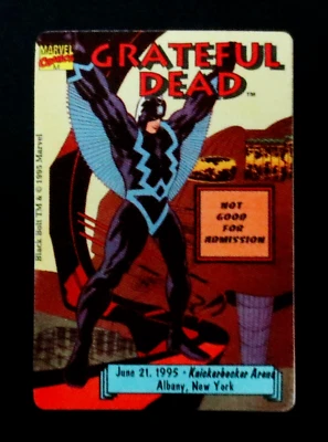Grateful Dead Backstage Pass New York Albany 21/06/95 21/06/1995 Black Bolt Marvel Foto 1 de 4