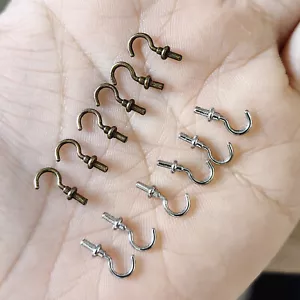 6PC Metal Hook 1:12 Scale Dollhouse Miniatures Lot Cabinet Accessories Kitchen - Picture 1 of 9