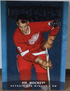 2005-06 GORDIE "MR. HOCKEY" HOWE ARTIFACTS LEGENDS CARD 112 #750/899
