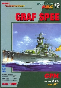 Card Paper Cut Out Model kit GPM German Ship Admiral Graf Spee + Laser Cut Frame - Picture 1 of 12