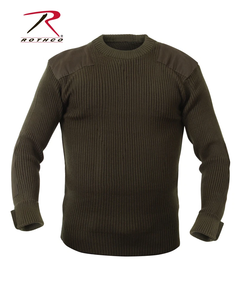 Rothco G.I. Style Acrylic Commando Sweater - Olive Drab - Image 1 of 1