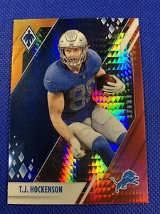 2021 #38 TJ Hockenson Panini Phoenix Fire Burst Lions - Imagen 1 de 2