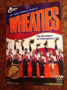 Olympische Spiele Atlanta 1996 Wheaties Box - Damen Gymnastik - Team USA - Gold - Bild 1 von 6
