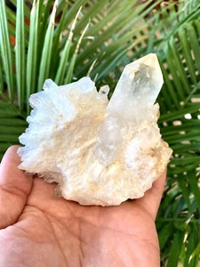 Kristall Quarz Geode klar Bergheilkristall Yoga Reiki Meditation 4x4" ZENDA - Bild 1 von 12