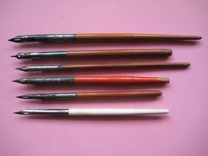 6 PORTAPLUMAS VINTAGE DIP PEN WRITING MANGA - Imagen 1 de 8