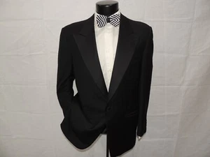 Ermenegildo Zegna Herren Wolle Super 100er spitzes Revers formelles Smoking Sakko 40 R - Bild 1 von 9