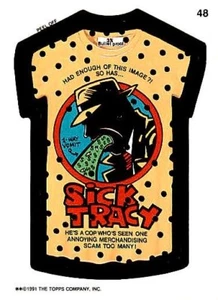 Pegatina Topps Wacky Packages 1991 Sick Tracy 48 - Imagen 1 de 2