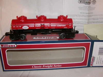 Williams Bachmann 47119 Cook Paint & Varnish 3 Dome Tank Car O27 MIB New Sealed - Image 1 of 4