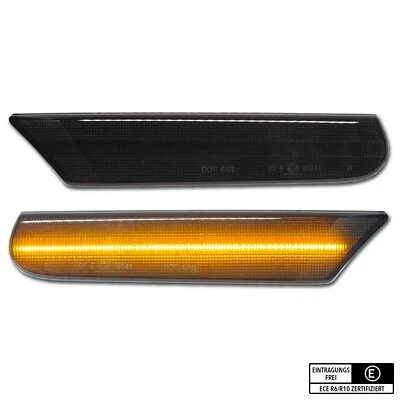 SCHWARZE LED Seitenblinker Porsche 911 996 Boxster 986 Carrera Cabrio - Bild 1 von 4