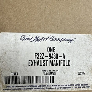 F32Z-9430-A Exhaust Manifold 1993-95 Ford Probe W/2.0 4 Cyl  NOS - Picture 1 of 18