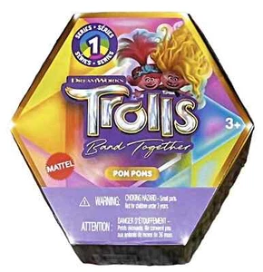 Dreamworks Trolls Band Together Rainbow Pom Poms Keychains Blind Box - Picture 1 of 4