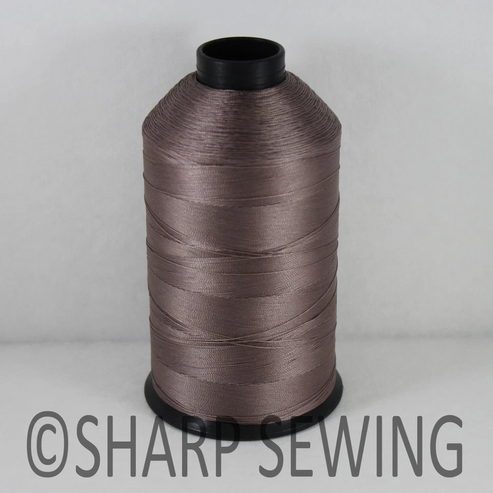 MED BROWN 8 OZ (N14; 2800 YARDS) CONE #69 BONDED NYLON THREAD SEW LEATHER CANVAS - Image 1 of 1