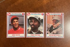 1990 Post First Collector Series - Tony Gwynn Eric Davis & Kevin Mitchell