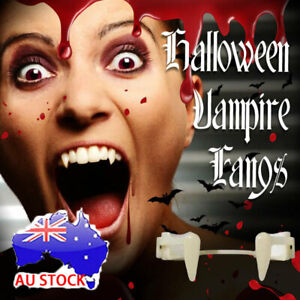 Halloween Decoration Vampire Teeth Retractable Zombie Teeth Soft Silicone Fang !