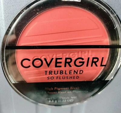 Covergirl Trublend So Flushed High Pigment Blush 345 Hot Frenzy Bold Makeup Pink - Image 1 of 4