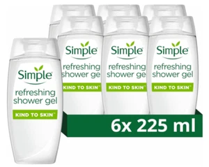 Simple Kind to Skin Erfrischendes Duschgel 6er Pack Duschgel mit natürlichem Gurke - Bild 1 von 6