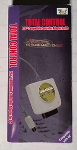 SEGA DREAMCAST TOTAL CONTROL PLAYSTATION CONTROLLER ADAPTER NEW WITH BOX - Picture 1 of 4