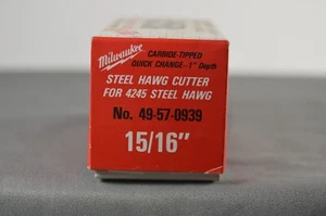 Nuevo cortador Milwaukee Steel Hawg 49-57-0939 15/16", accionamiento de espiga de cambio rápido - Imagen 1 de 3