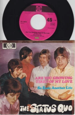 STATUS QUO * Are You Growing Tired Of My Love * 1967 GERMANY 45 * PSYCH * - Image 1 of 2