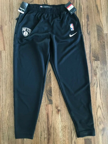 62 Nike Brooklyn Nets Warm-Up Game Black Pants Size L-Tall Cover