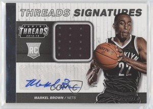 2014-15 Panini Threads Signatures /249 Markel Brown #24 Rookie Auto RC