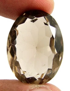 Piedra preciosa suelta de cuarzo ahumado natural de 36,20 quilates corte ovalado sin tratar - 1138 - Imagen 1 de 2