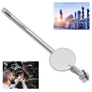 Portable Round Mirror Handle Telescoping Pocket Inspection Mirror 23.6" Extended - Picture 1 of 21