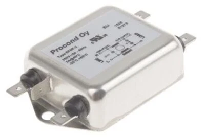 1 x RS Pro EFNF Series 3A 250 V ac 400Hz Chassis Mount RFI Filter, with Tab Term - Image 1 of 2
