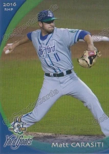 Hartford Yard Goats Matt Carasiti RC Rookie Colorado Rockies 2017 - Imagen 1 de 1
