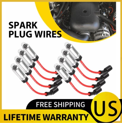 8 Pack Spark Plug Wire For 2015 16 17-2018 GMC Yukon XL V8 5.3L/6.2L Sierra 1500 - Image 1 of 4