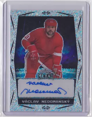 2024 LEAF METAL LEGENDS DIAGONAL SHIMMER SILVER 3/10 VACLAV NEDOMANSKY #BA-VN1 - Image 1 of 2