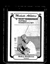1989 Chong Modesto A's  #33 Rickey Henderson