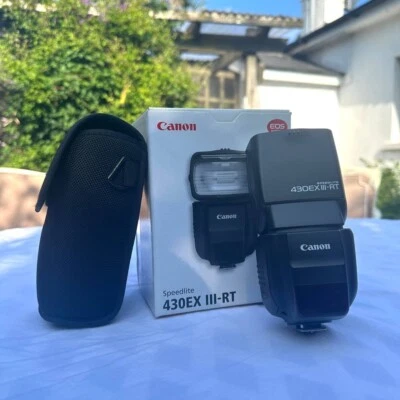 Canon Speedlite 430EX III-RT Flash + Box + Case - Excellent Condition - Image 1 of 4