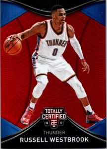 2016-17 Panini Totally Certified Red Russell Westbrook 96/199 Oklahoma City