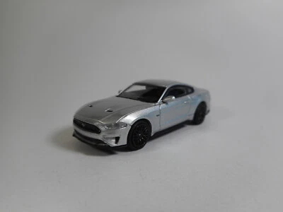 Minichamps 1:87 2018 Ford Mustang GT Argento Modello Finitto - Immagine 1 di 4