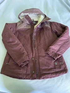 Kuhl Jacke Damen Small Celeste gefüttert Hoodie Fleece gefüttert Winter Pflaume Mantel - Bild 1 von 11